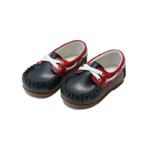 Flash Sale Hudson Boy's Leather Boat Shoe - CaringForTots - Professional Baby and Children's Products | Caring for Growth, Caring for Every Moment