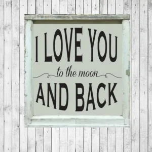 Cheap I Love You to the Moon Back Window Framed Art - CaringForTots - Professional Baby and Children's Products | Caring for Growth, Caring for Every Moment