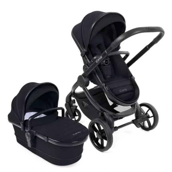 Fashion iCandy Peach 7 Pushchair & Carrycot - Black - CaringForTots - Professional Baby and Children's Products | Caring for Growth, Caring for Every Moment
