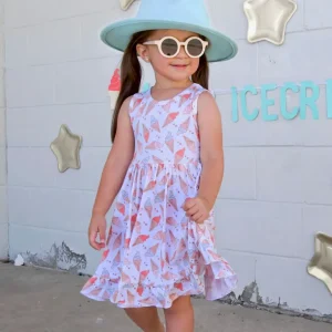 Sale Ice Cream Dreamzzz Dream Ruffle Dress - CaringForTots - Professional Baby and Children's Products | Caring for Growth, Caring for Every Moment