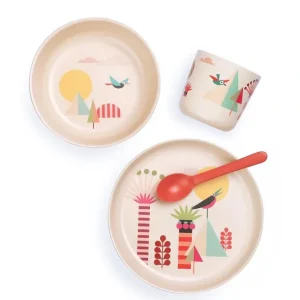 New Illustrated Bamboo Kid Set - Trees - CaringForTots - Professional Baby and Children's Products | Caring for Growth, Caring for Every Moment