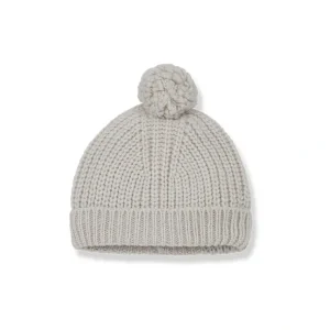 Shop All | 1+ in the family Erna Pom Pom Beanie - Oatmeal - CaringForTots - Professional Baby and Children's Products | Caring for Growth, Caring for Every Moment