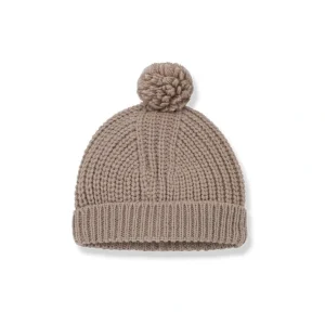 Shop All | 1+ in the family Erna Pom Pom Beanie - Old-Rose - CaringForTots - Professional Baby and Children's Products | Caring for Growth, Caring for Every Moment