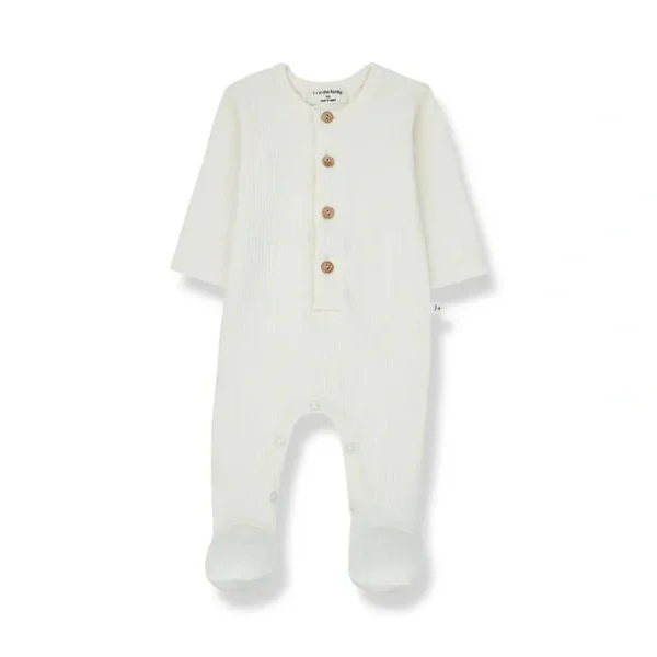 Shop All | 1+ in the family Nino Sleepsuit - Ecru - CaringForTots - Professional Baby and Children's Products | Caring for Growth, Caring for Every Moment