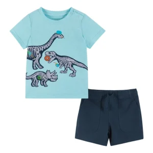 Best Infant Dinosaur Snack Tee & Ripstop Shorts Set - CaringForTots - Professional Baby and Children's Products | Caring for Growth, Caring for Every Moment