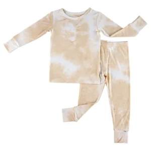 New Ivory Tie-dye 2-piece Pajamas - CaringForTots - Professional Baby and Children's Products | Caring for Growth, Caring for Every Moment