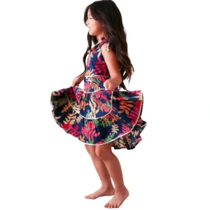 Best Sale Jazmin Dress - Navy - CaringForTots - Professional Baby and Children's Products | Caring for Growth, Caring for Every Moment