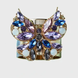 Flash Sale Jeweled Butterfly Napkin Rings, Blue, Set Of Two - CaringForTots - Professional Baby and Children's Products | Caring for Growth, Caring for Every Moment