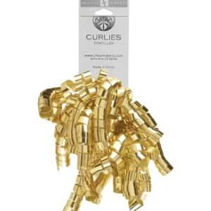 Outlet Jillson & Roberts Curlie Gift Bows, Gold - CaringForTots - Professional Baby and Children's Products | Caring for Growth, Caring for Every Moment