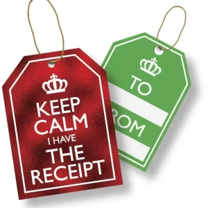 Online Jillson & Roberts Gift Tags with Tie String, Keep Calm (100 Pcs) - CaringForTots - Professional Baby and Children's Products | Caring for Growth, Caring for Every Moment
