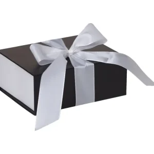 Online Jillson & Roberts Large Gift Box with Ribbon Tie, Sophisticate Black Matte (12 Pcs) - CaringForTots - Professional Baby and Children's Products | Caring for Growth, Caring for Every Moment