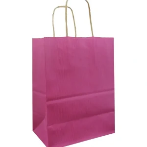Shop Jillson & Roberts Medium Kraft Bags, Magenta - CaringForTots - Professional Baby and Children's Products | Caring for Growth, Caring for Every Moment