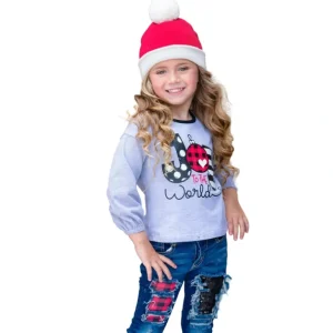 New Joy To The World Patched Jean Set - CaringForTots - Professional Baby and Children's Products | Caring for Growth, Caring for Every Moment