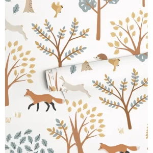 Cheap Jro - Children's Wallpaper - Forest Motif (fox) - CaringForTots - Professional Baby and Children's Products | Caring for Growth, Caring for Every Moment