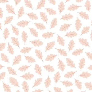 Flash Sale Jro - Wallpaper Sample, Oak Leaves (pink) - CaringForTots - Professional Baby and Children's Products | Caring for Growth, Caring for Every Moment