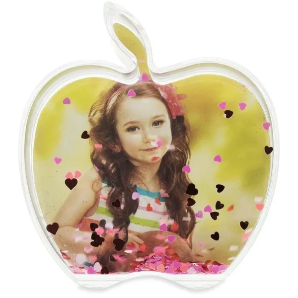 Cheap Juicy Memories: Apple-shaped Clear Acrylic Plastic Water Globe Picture Frame - CaringForTots - Professional Baby and Children's Products | Caring for Growth, Caring for Every Moment