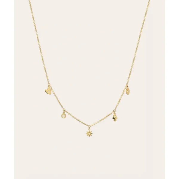 Shop All | 14k Gold And Diamond Charms Necklace - CaringForTots - Professional Baby and Children's Products | Caring for Growth, Caring for Every Moment