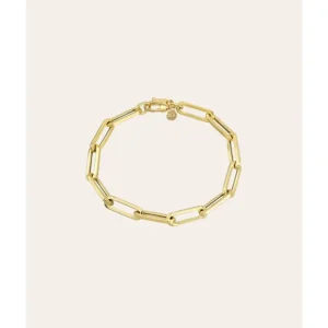 Shop All | 14k Gold Extra Large Paper Clip Chain Bracelet - CaringForTots - Professional Baby and Children's Products | Caring for Growth, Caring for Every Moment