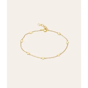 Shop All | 14k Gold Heart Charm Anklet - CaringForTots - Professional Baby and Children's Products | Caring for Growth, Caring for Every Moment
