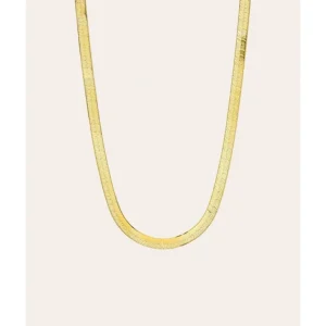 Shop All | 14k Gold Large Herringbone Necklace - CaringForTots - Professional Baby and Children's Products | Caring for Growth, Caring for Every Moment