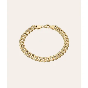 Shop All | 14k Gold Large Miami Cuban Bracelet - CaringForTots - Professional Baby and Children's Products | Caring for Growth, Caring for Every Moment