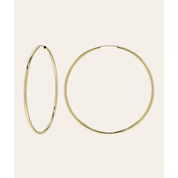 Shop All | 14k Gold Large Thread Hoop Earrings - CaringForTots - Professional Baby and Children's Products | Caring for Growth, Caring for Every Moment