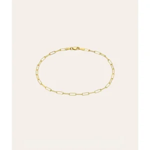 Shop All | 14k Gold Open Link Chain Anklet - CaringForTots - Professional Baby and Children's Products | Caring for Growth, Caring for Every Moment