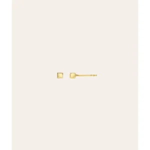 Shop All | 14k Gold Small Cube Stud Earrings - CaringForTots - Professional Baby and Children's Products | Caring for Growth, Caring for Every Moment
