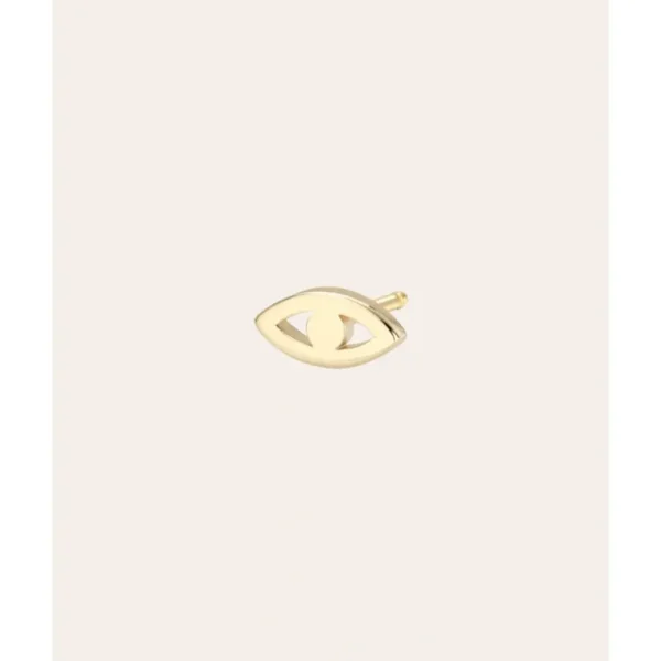 Shop All | 14k Gold Tiny Evil Eye Stud Earring - CaringForTots - Professional Baby and Children's Products | Caring for Growth, Caring for Every Moment
