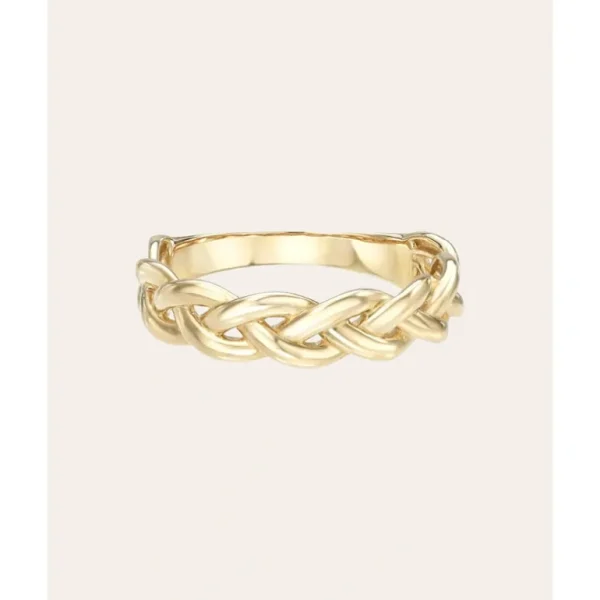 Shop All | 14k Gold Woven Band - CaringForTots - Professional Baby and Children's Products | Caring for Growth, Caring for Every Moment