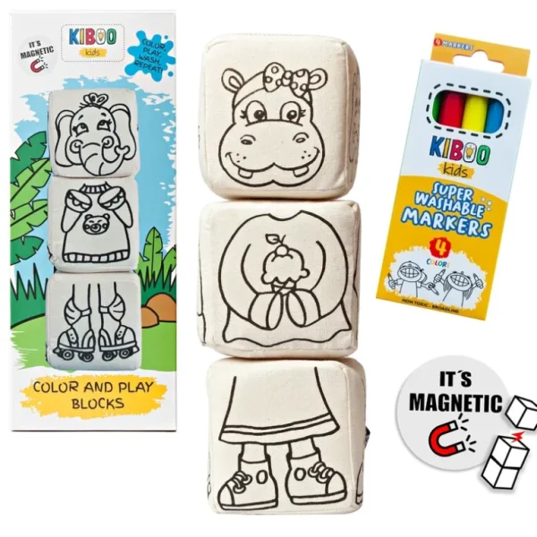 Discount Kiboo Kids Blocks With Magnets - Animal Set - CaringForTots - Professional Baby and Children's Products | Caring for Growth, Caring for Every Moment