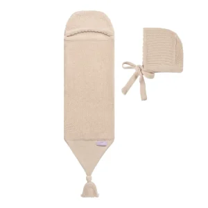 Flash Sale Knit Cocoon ~ Beige - CaringForTots - Professional Baby and Children's Products | Caring for Growth, Caring for Every Moment