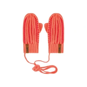 Cheap Knit Mittens With Cord Coral - CaringForTots - Professional Baby and Children's Products | Caring for Growth, Caring for Every Moment