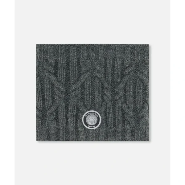 Fashion Knit Neckwarmer Dark Gray by Deux par Deux - CaringForTots - Professional Baby and Children's Products | Caring for Growth, Caring for Every Moment
