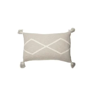 Discount Knitted Cushion Oasis Soft Linen - Bereber Classics - CaringForTots - Professional Baby and Children's Products | Caring for Growth, Caring for Every Moment