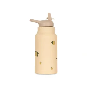 Clearance Konges Slojd Silicone Drinking Bottle - Lemon - CaringForTots - Professional Baby and Children's Products | Caring for Growth, Caring for Every Moment