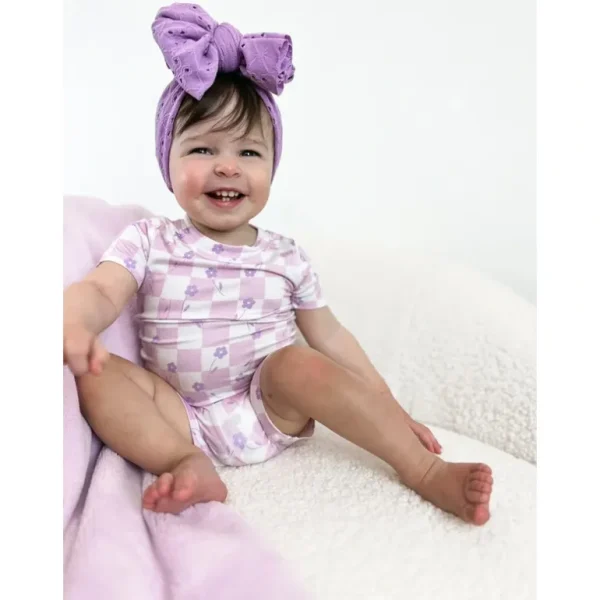 Fashion Lavender Daisiezzz Dream Short Set - CaringForTots - Professional Baby and Children's Products | Caring for Growth, Caring for Every Moment