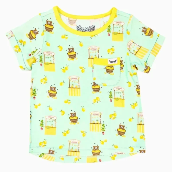 Shop Lemonade Stands & Honey Bears Pocket Tee (18m-8y) - CaringForTots - Professional Baby and Children's Products | Caring for Growth, Caring for Every Moment