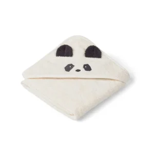 Shop Liewood Albert Hooded Baby Towel - Panda - Creme de la Creme - CaringForTots - Professional Baby and Children's Products | Caring for Growth, Caring for Every Moment