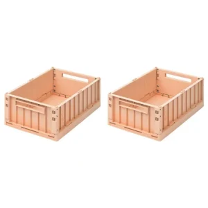 Cheap Liewood Weston Storage Boxes - Tuscany Rose - Medium - 2 Pack - CaringForTots - Professional Baby and Children's Products | Caring for Growth, Caring for Every Moment