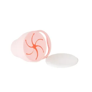 New Light Pink Collapsible Snack Cup - CaringForTots - Professional Baby and Children's Products | Caring for Growth, Caring for Every Moment