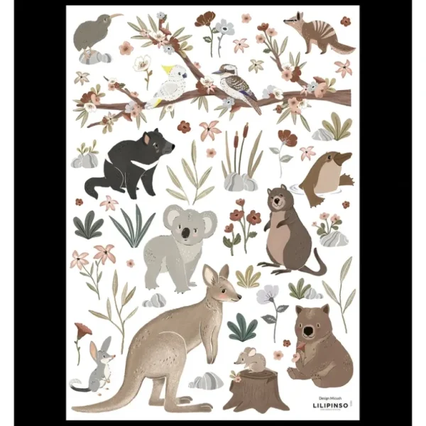 Best Lilydale - Wall Decals Murals - Animals Of Australia - CaringForTots - Professional Baby and Children's Products | Caring for Growth, Caring for Every Moment