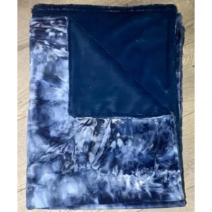 Cheap Limited Edition Minky Blanket - Navy Tie Dye - CaringForTots - Professional Baby and Children's Products | Caring for Growth, Caring for Every Moment