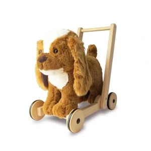 Outlet Little Bird Told Me Peanut Pup Baby Walker / Push Along - Brown - CaringForTots - Professional Baby and Children's Products | Caring for Growth, Caring for Every Moment