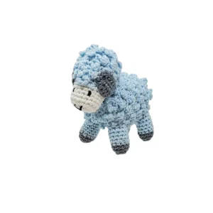 Flash Sale Little Crochet Lamb, Blue - CaringForTots - Professional Baby and Children's Products | Caring for Growth, Caring for Every Moment
