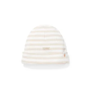 Clearance Little Dutch Baby Cap - Sand - Stripe - CaringForTots - Professional Baby and Children's Products | Caring for Growth, Caring for Every Moment