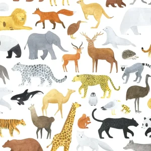 Discount Living Earth - Sample Wallpaper, Animals - CaringForTots - Professional Baby and Children's Products | Caring for Growth, Caring for Every Moment