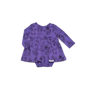 Sale Long Sleeve Bubble Romper In Robots - CaringForTots - Professional Baby and Children's Products | Caring for Growth, Caring for Every Moment