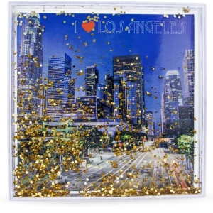 Best Los Angeles Clear Acrylic Square Water Globe Picture Frame - CaringForTots - Professional Baby and Children's Products | Caring for Growth, Caring for Every Moment