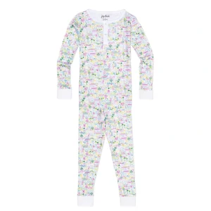 Sale Los Angeles Two Piece Henley Pajamas - Malibu Multi - Los Angeles - Malibu Multi - CaringForTots - Professional Baby and Children's Products | Caring for Growth, Caring for Every Moment